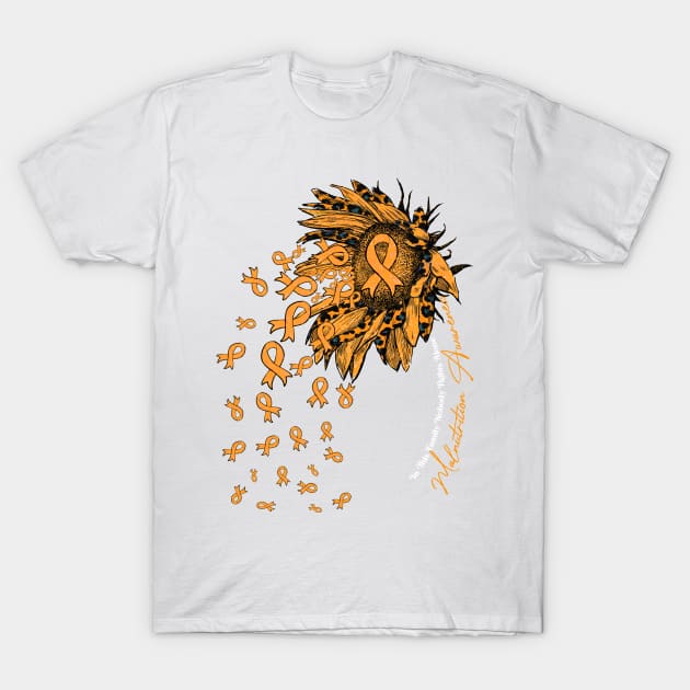 Malnutrition  Awareness - sunflower nobody fights alone T-Shirt by Lewis Swope